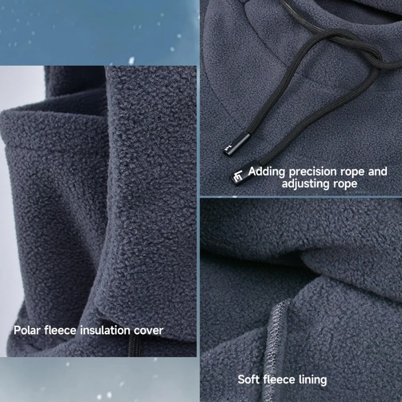 Winter Warm Cap For Men Women Fleece Balaclava Hat Windproof Neck Hat Motorcycle Bike Sports Scarf  1