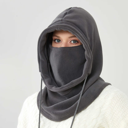 Winter Warm Cap For Men Women Fleece Balaclava Hat Windproof Neck Hat Motorcycle Bike Sports Scarf  5