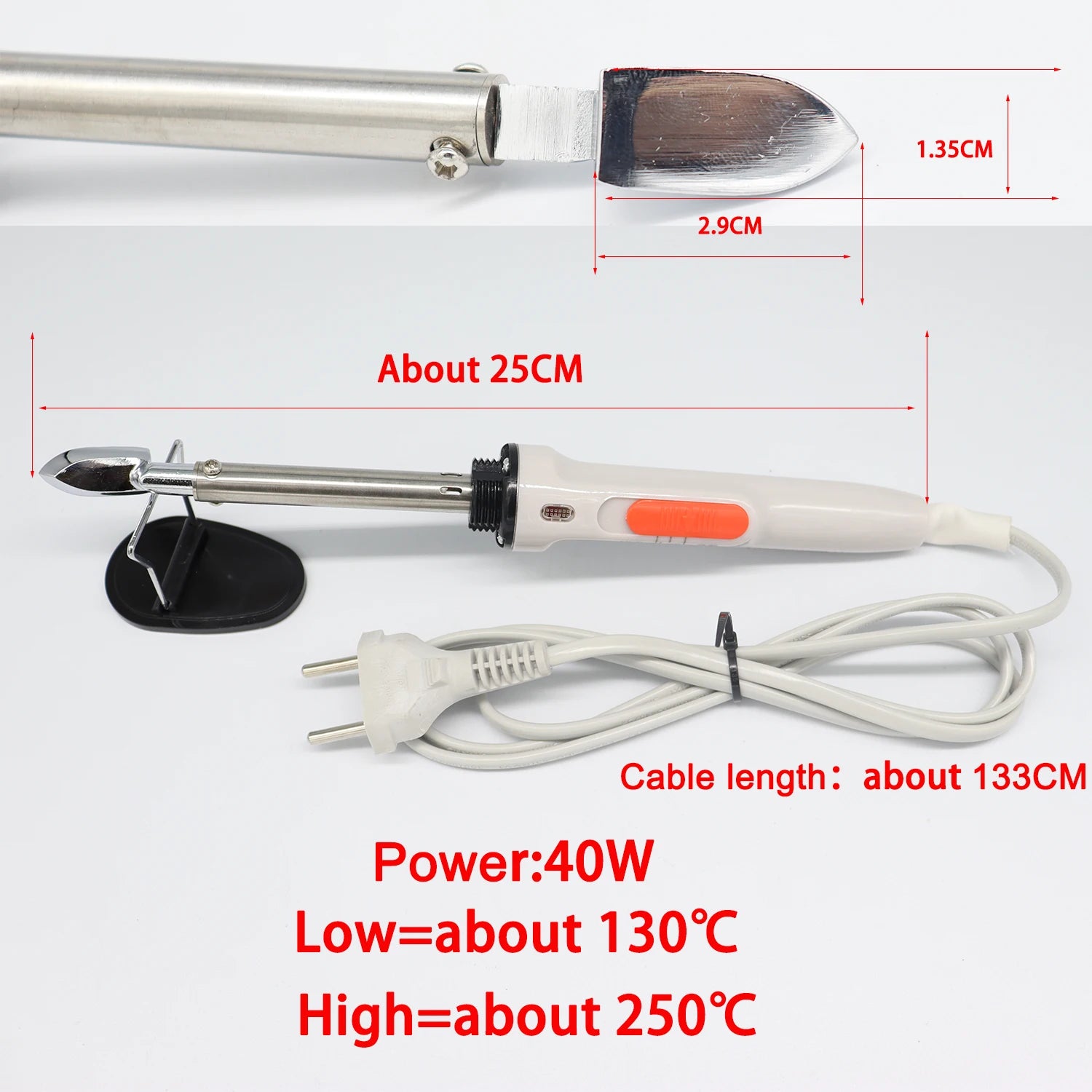 Adjustable Mini Iron Small Electric Soldering Iron Quick Heating For Wrinkle Removal On Leather And 7