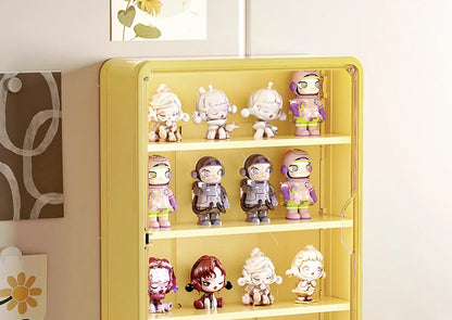 Wall Mounted Doll Blind Box Storage Rack Figurine Display Cabinet Dustproof Doll Display Organizer