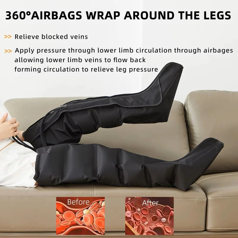 Foot Massage Boots Air Pressure Leg Massager Kneading Calf Deep Relaxation With Remote Control 5