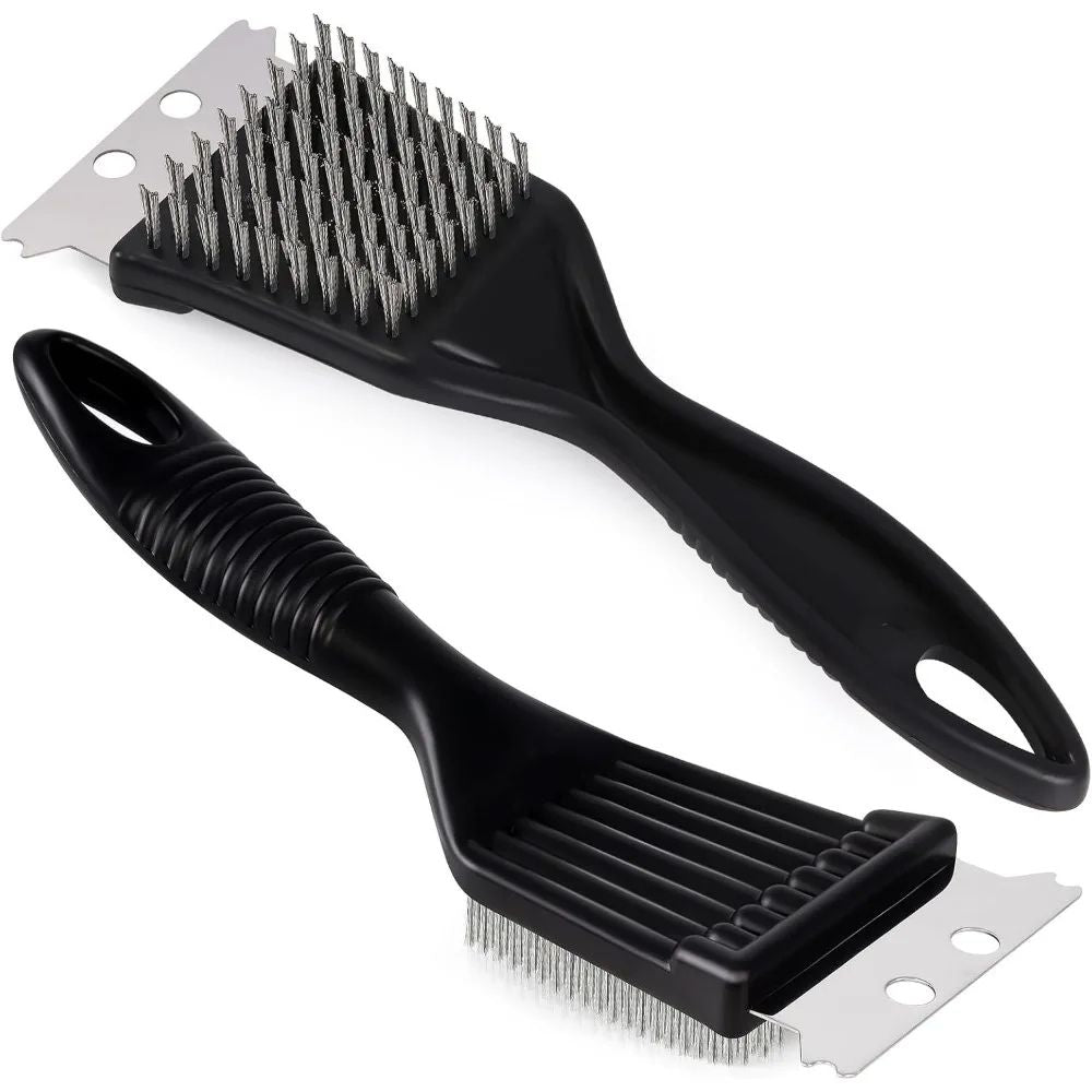 Heavy-Duty Stainless Steel 8" Grill Brush Cleaner – BBQ Grill Brush for Tough Grease