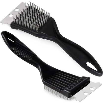 Heavy-Duty Stainless Steel 8" Grill Brush Cleaner – BBQ Grill Brush for Tough Grease