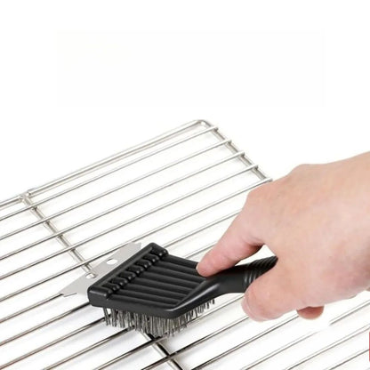 HeavyDuty Stainless Steel 8 Grill Brush Cleaner  BBQ Grill Brush For Tough Grease 2