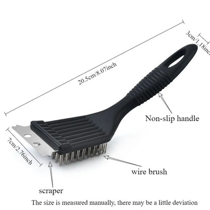 HeavyDuty Stainless Steel 8 Grill Brush Cleaner  BBQ Grill Brush For Tough Grease 1