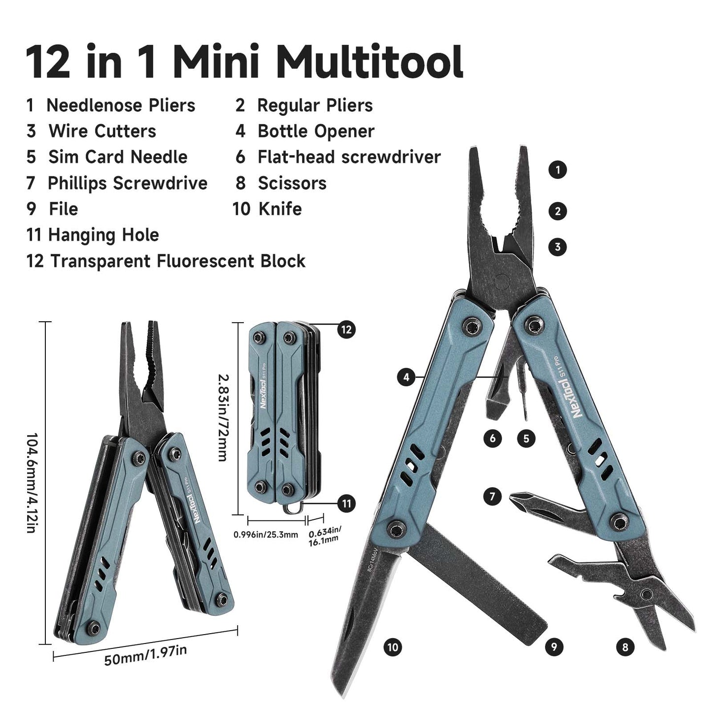Portable Sailor Pliers Multi Tool With Folding Scissors EDC Knife And Screwdriver For Outdoor Equip 2