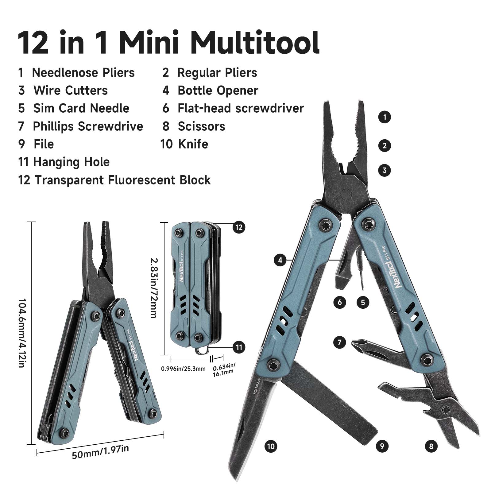 Portable Sailor Pliers Multi Tool With Folding Scissors EDC Knife And Screwdriver For Outdoor Equip 2