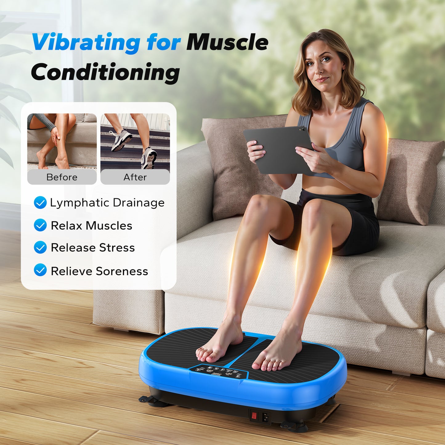 Vibration Plate Exercise Machine For Relieving Pain Improving Sleep And Fat Burning 1