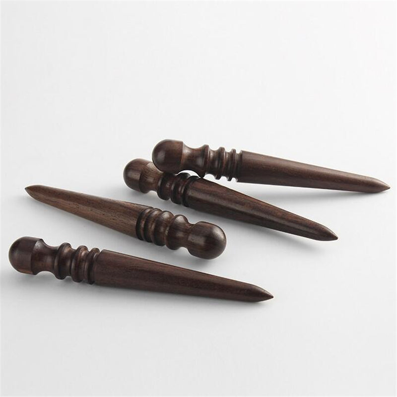 Leathercraft Sandalwood Wood Polishing Stick Edge Burnisher Tool For DIY Handmade Leather Projects 4