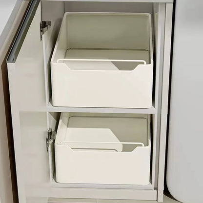 New Kitchen Storage Rack with Slide Rails, Pull Out Kitchen Drawer, Pull Out Storage Tray, Spice Box Cabinet Organizer,