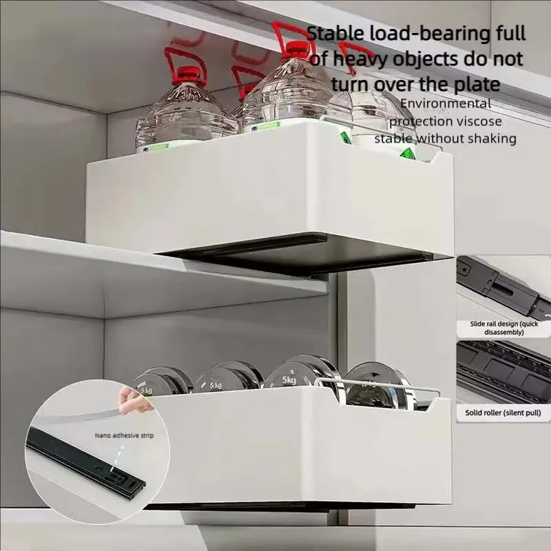 New Kitchen Storage Rack With Slide Rails Pull Out Kitchen Drawer Pull Out Storage Tray Spice Box C 4