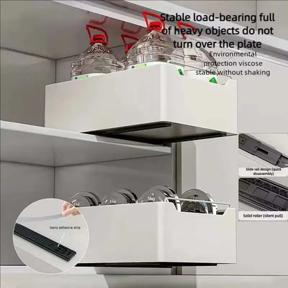 New Kitchen Storage Rack With Slide Rails Pull Out Kitchen Drawer Pull Out Storage Tray Spice Box C 4