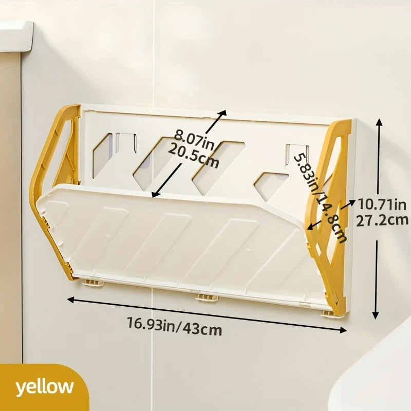 WallMounted Shoe Rack MultiLayer Space Saver Hidden Storage Shelf Foldable Plastic Organizer NoDril