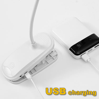 USB Rechargeable LED Desk Lamp With Dual Heads Touch Control Eye Protection Brightness Modes 4