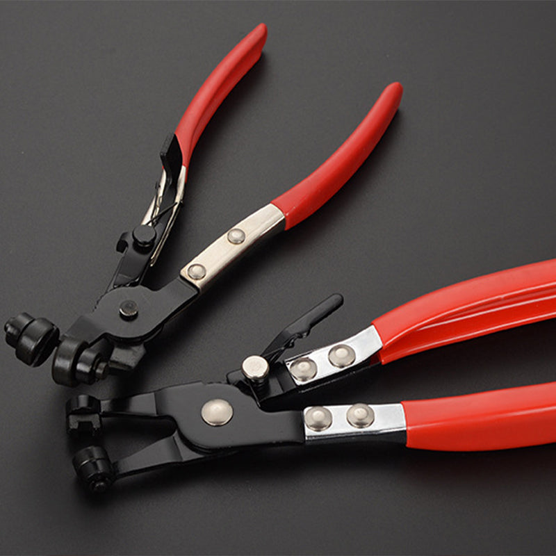 Car Water Pipe Hose Repair Tool, Tube Bundle Hoop Clamp Pliers, Flat Band Ring Pliers with Plastic Handle