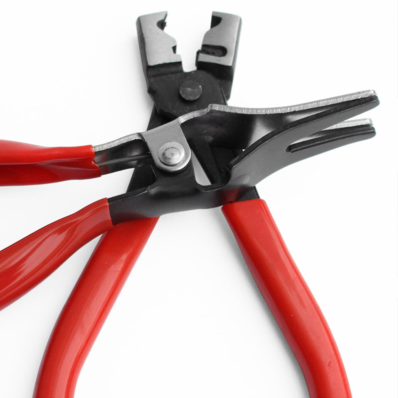 Car Water Pipe Hose Repair Tool, Tube Bundle Hoop Clamp Pliers, Flat Band Ring Pliers with Plastic Handle
