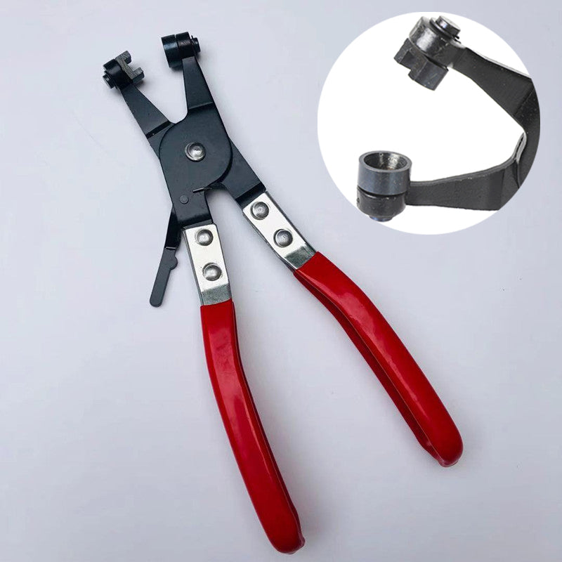 Car Water Pipe Hose Repair Tool, Tube Bundle Hoop Clamp Pliers, Flat Band Ring Pliers with Plastic Handle