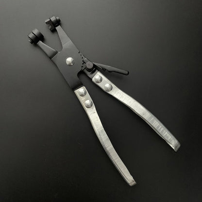 Car Water Pipe Hose Repair Tool, Tube Bundle Hoop Clamp Pliers, Flat Band Ring Pliers with Plastic Handle