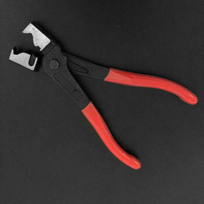 Car Water Pipe Hose Repair Tool, Tube Bundle Hoop Clamp Pliers, Flat Band Ring Pliers with Plastic Handle