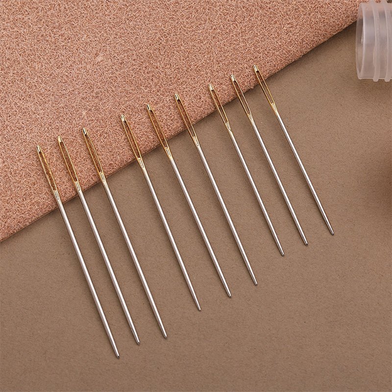 DIY Crafts Bookbinding Tools Kit with Paper Awl, Curved Needles, Wax Thread & Ruler