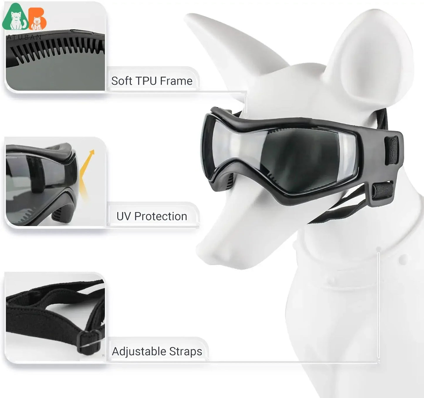 Pet Motorcycle Helmet Hat For Small Dogs Dog Helmet And Goggles Set With Adjustable Straps For Pupp 1