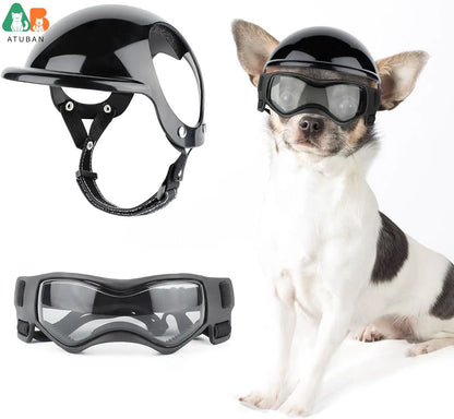 Pet Motorcycle Helmet Hat For Small Dogs Dog Helmet And Goggles Set With Adjustable Straps For Pupp 6