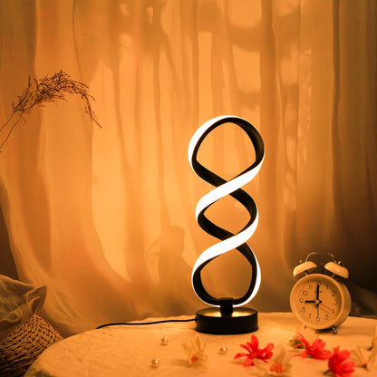 USB Powered Desk Lamp Threecolor Lighting Creative Modern Artistic Design For Reading And Work 1