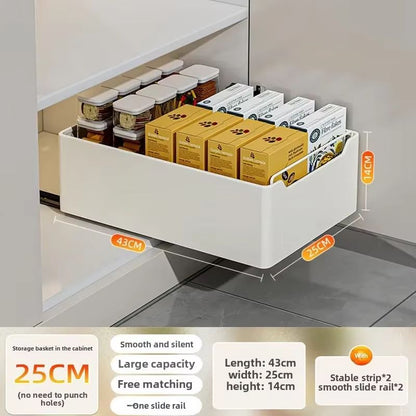 New Kitchen Storage Rack With Slide Rails Pull Out Kitchen Drawer Pull Out Storage Tray Spice Box C 9