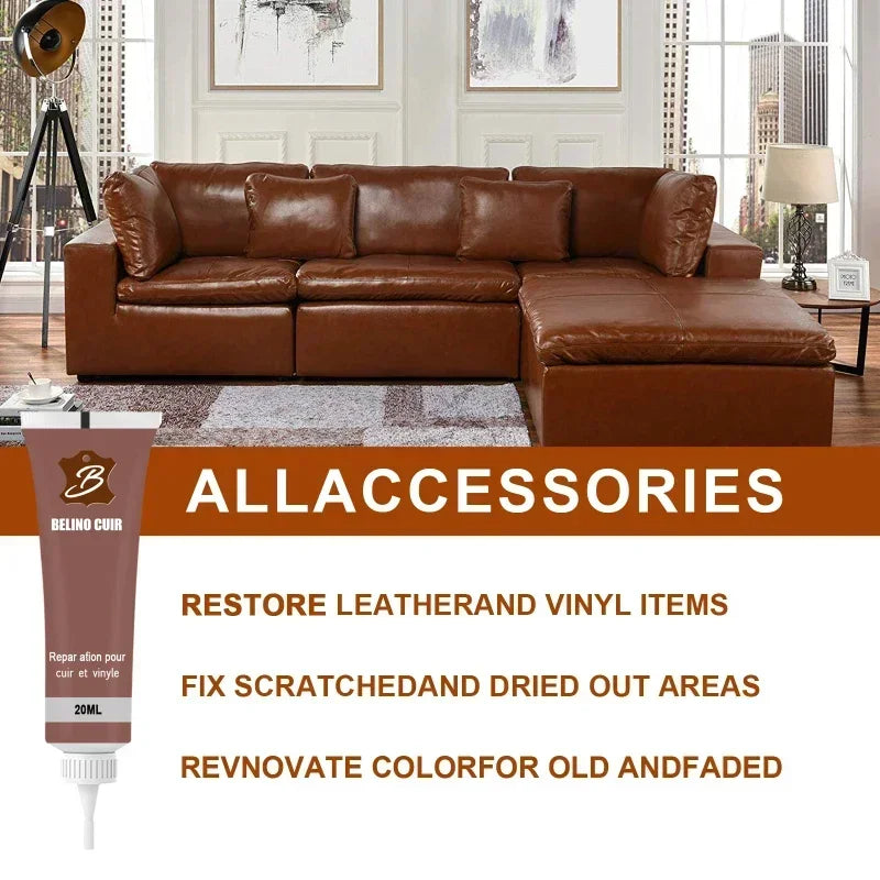 Shoe Cleaner and Liquid Leather Finish Renovation Cream, Car Care Kit, Household Repair Kit