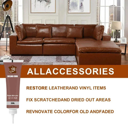Shoe Cleaner and Liquid Leather Finish Renovation Cream, Car Care Kit, Household Repair Kit