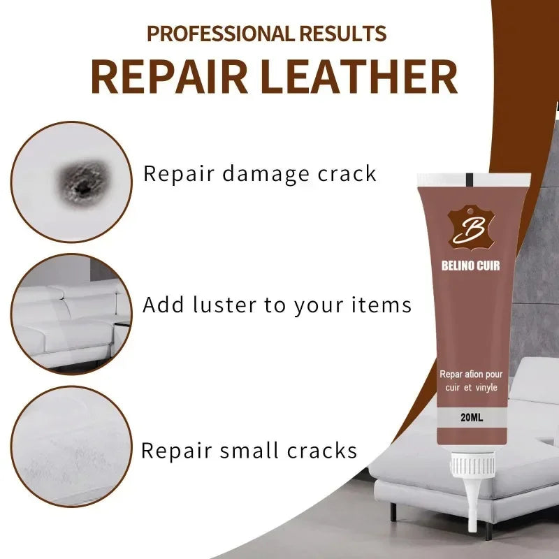 Shoe Cleaner and Liquid Leather Finish Renovation Cream, Car Care Kit, Household Repair Kit