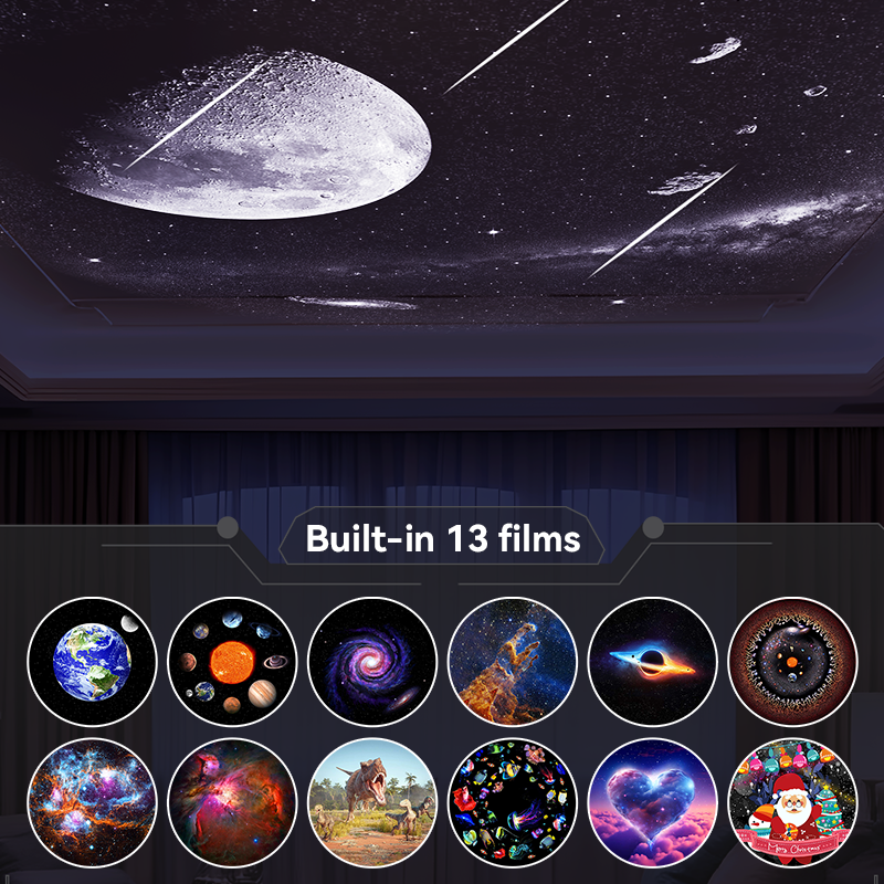 Ultra Clear Night Light Lamp Rotary Space Ball Projector Galaxy Planetarium Lights 1