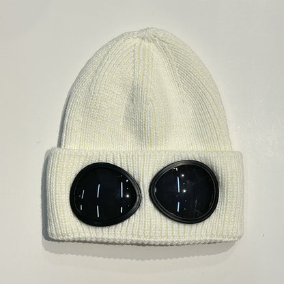 Winter Windproof Skull Cap, Winter Warm Knitted Beanie Hat for Women Men, Outdoor Ear Protection Cold Cap Garros