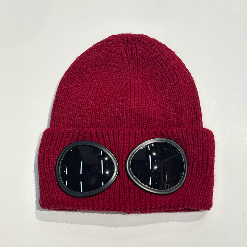Winter Windproof Skull Cap Winter Warm Knitted Beanie Hat For Women Men Outdoor Ear Protection Cold