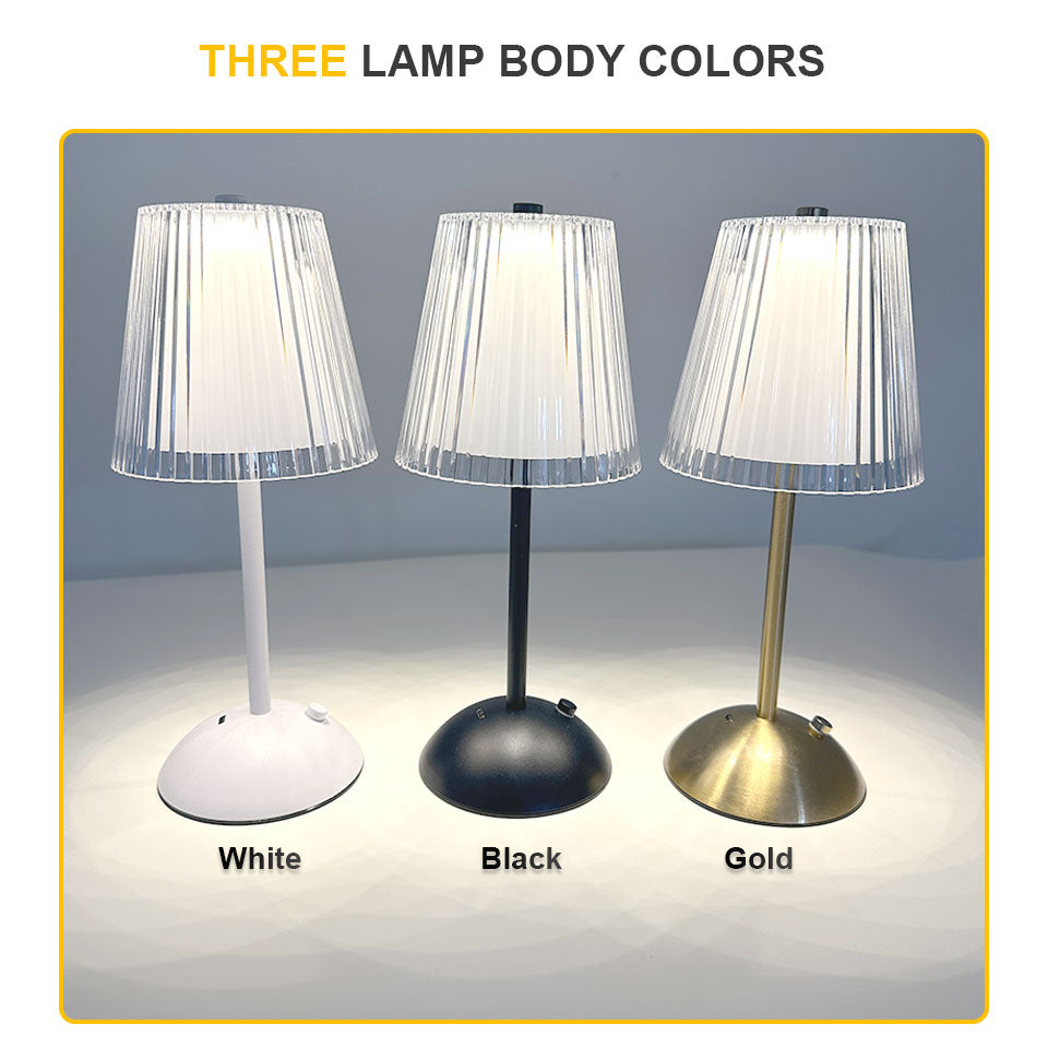 Rechargeable LED Table Lamp Touch Sensor Nordic Interior Night Light Bedside Lamp For Bedroom Hotel 5
