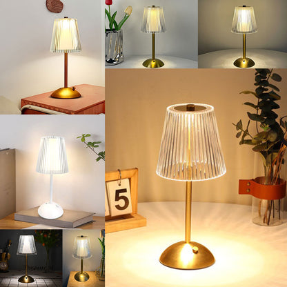 Rechargeable LED Table Lamp, Touch Sensor, Nordic Interior Night Light, Bedside Lamp for Bedroom, Hotel, Bar