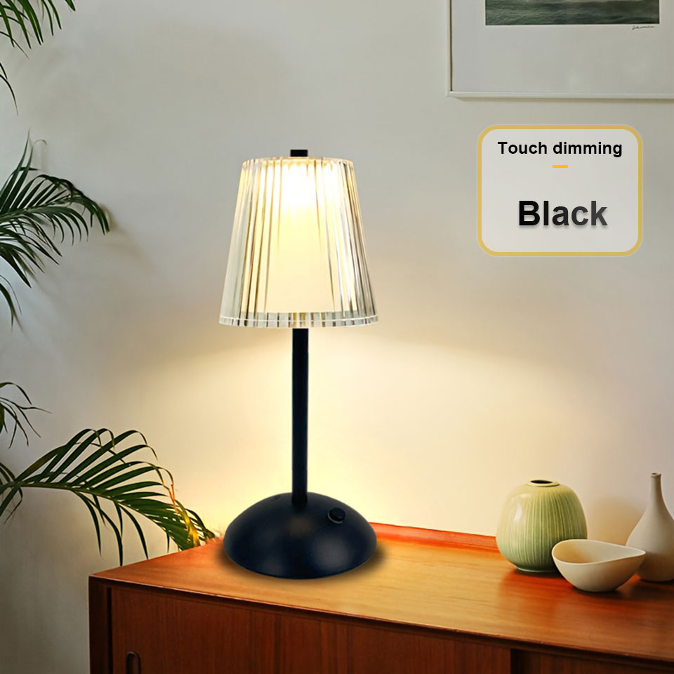 Rechargeable LED Table Lamp Touch Sensor Nordic Interior Night Light Bedside Lamp For Bedroom Hotel 7