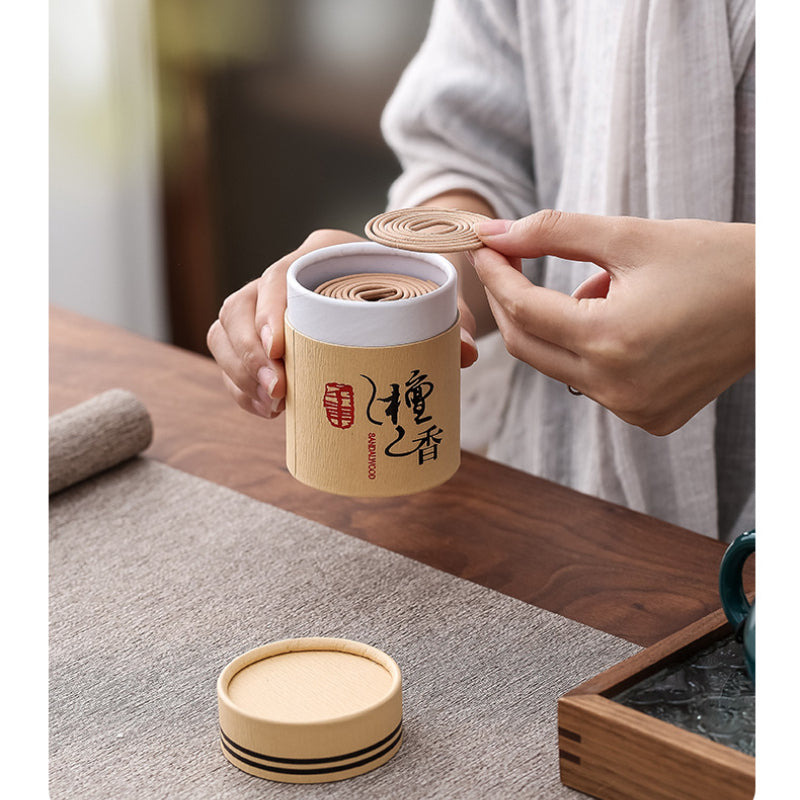 Ceramic Tea Set One Pot Four Cups Sandalwood Stove With Incense Burner Gift Box For Ceremony 3