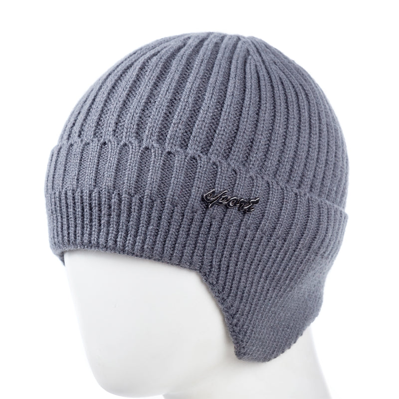Stylish Soft Beanie Hat Classic Knit Earflap Hat For Men Women Ear Protection Winter Hats Warm Cap  1