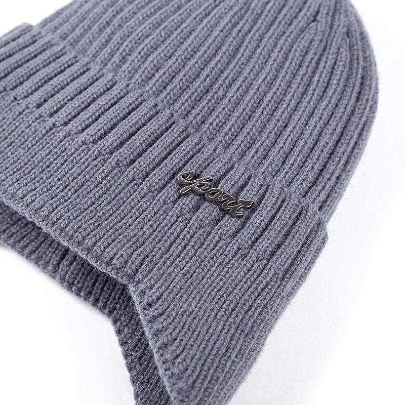 Stylish Soft Beanie Hat Classic Knit Earflap Hat For Men Women Ear Protection Winter Hats Warm Cap  3