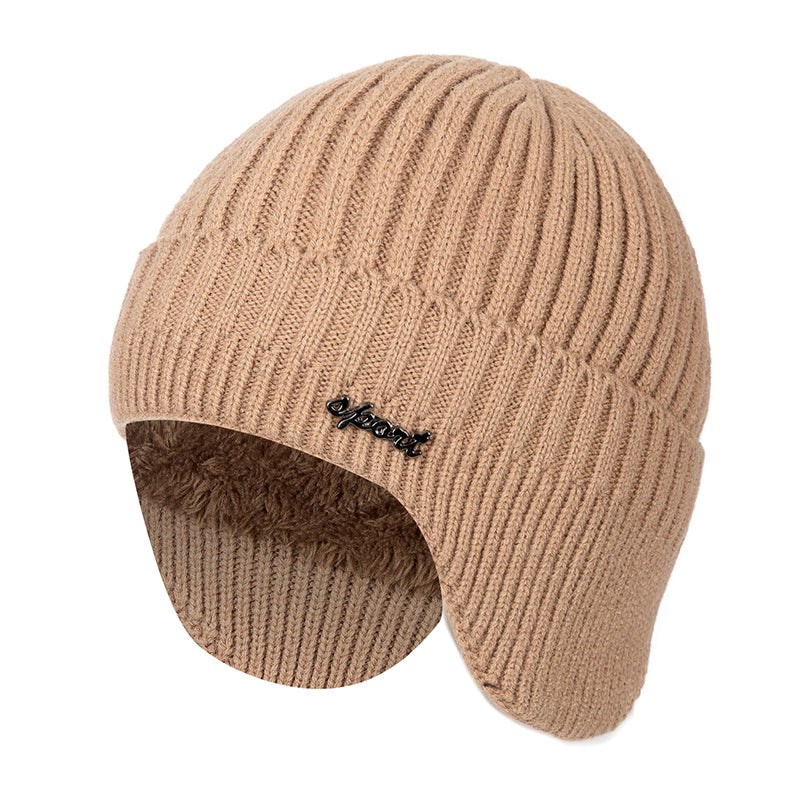 Stylish Soft Beanie Hat Classic Knit Earflap Hat For Men Women Ear Protection Winter Hats Warm Cap  8