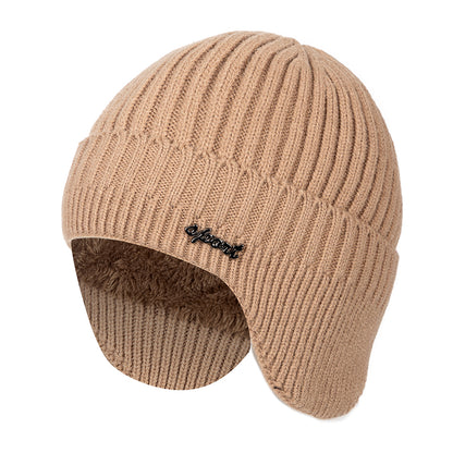 Stylish Soft Beanie Hat Classic Knit Earflap Hat For Men Women Ear Protection Winter Hats Warm Cap  8