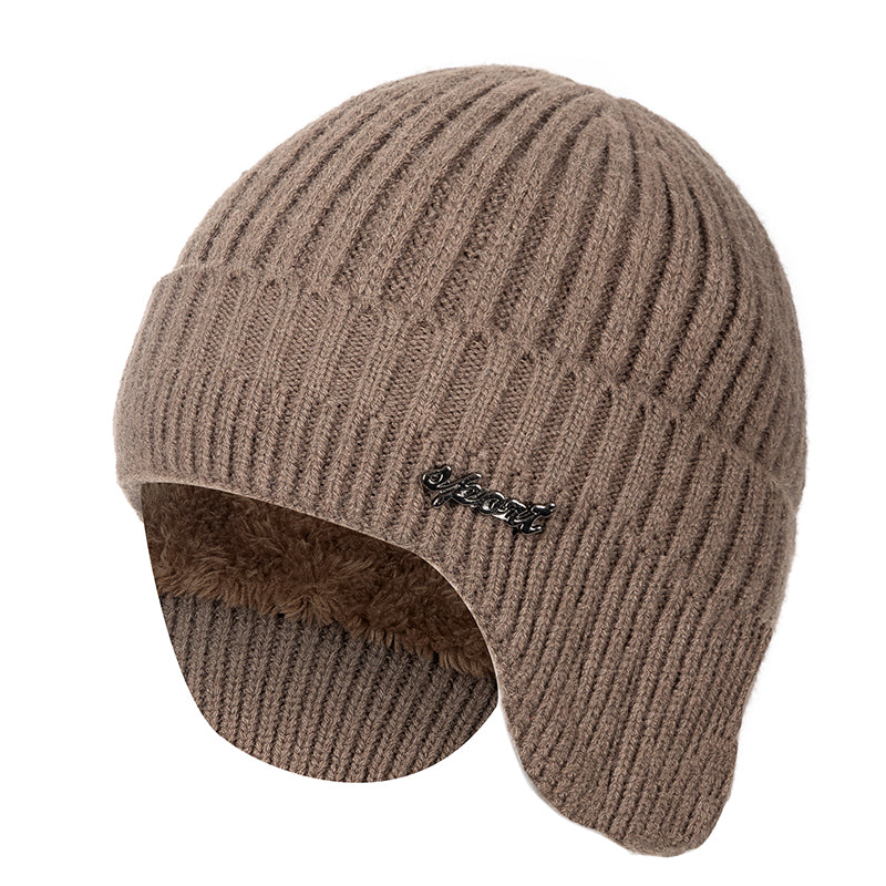 Stylish Soft Beanie Hat Classic Knit Earflap Hat For Men Women Ear Protection Winter Hats Warm Cap  9