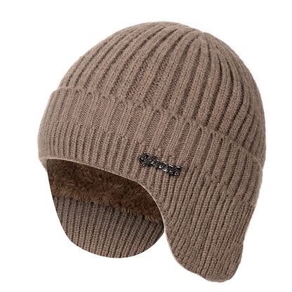 Stylish Soft Beanie Hat Classic Knit Earflap Hat For Men Women Ear Protection Winter Hats Warm Cap  9