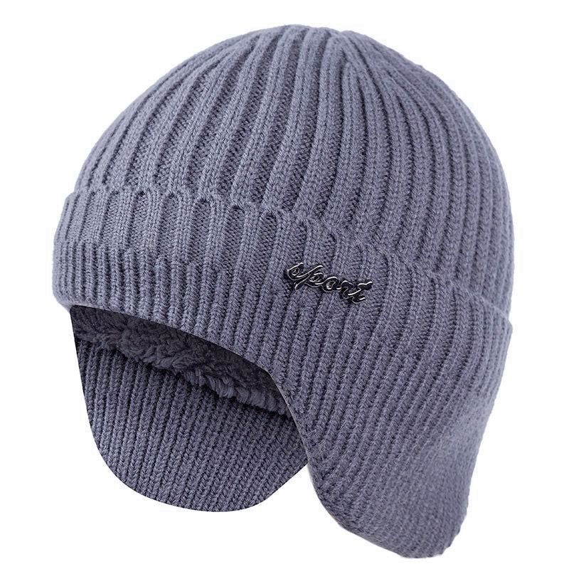 Stylish Soft Beanie Hat Classic Knit Earflap Hat For Men Women Ear Protection Winter Hats Warm Cap  11