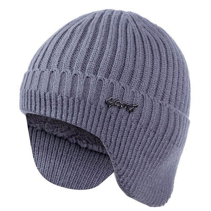 Stylish Soft Beanie Hat Classic Knit Earflap Hat For Men Women Ear Protection Winter Hats Warm Cap  11