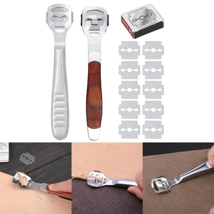 Leather Skiving Tool, Fenrry Edge Skiver Beveler, Professional Trimming Knife for Leatherwork, DIY Leather Cutter