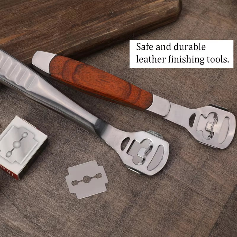 Leather Skiving Tool, Fenrry Edge Skiver Beveler, Professional Trimming Knife for Leatherwork, DIY Leather Cutter
