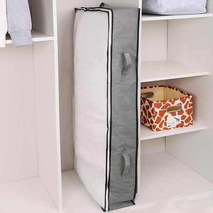 Dustproof Under Bed Storage Box, Reinforced Handles for Comforter, Bedding, Pillow, Blanket, Toys, Bedroom Accessories