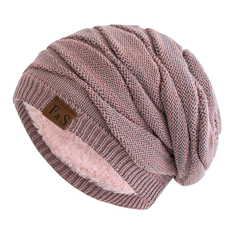 Warm Fleece Lined Beanie Cap New Unisex Slouchy Winter Hats Casual Men Women Knitted Hats 7